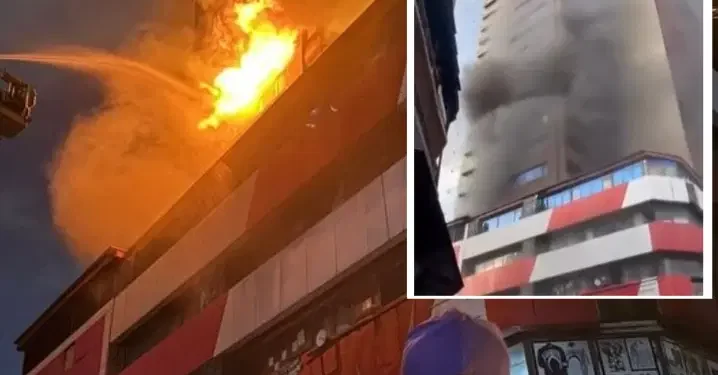 Fire Guts Sections of 25-Storey Building on Lagos Island