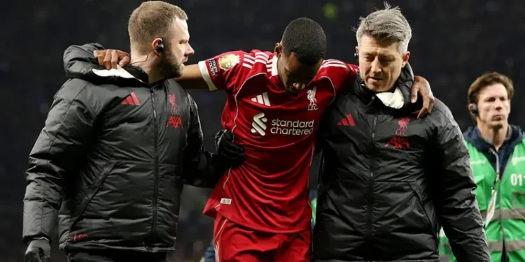 Premier League: Isak Scores for Liverpool Against 10-Man Spurs Before Injury Setback