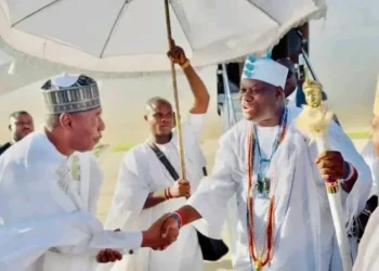 PHOTOS: Ooni Praises Zulum, Says Borno Can Feed Nigeria