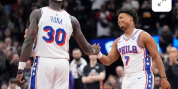 Maxey Drops 33 as 76ers Defeat Raptors, Split Season Series