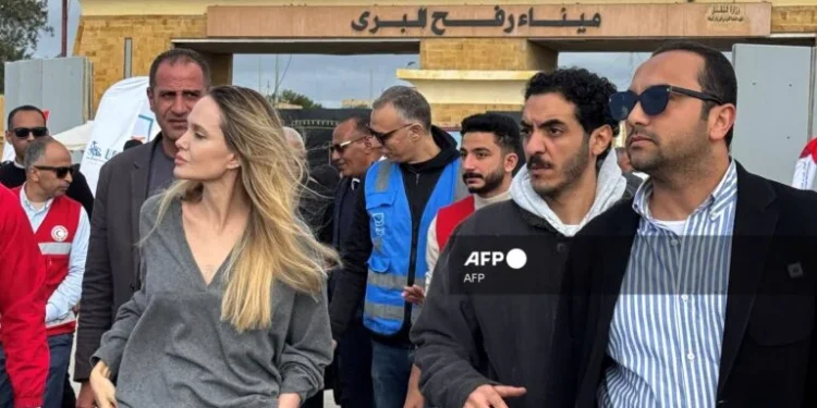 Angelina Jolie Visits Egypt’s Rafah Border, Calls for Urgent Aid to Gaza